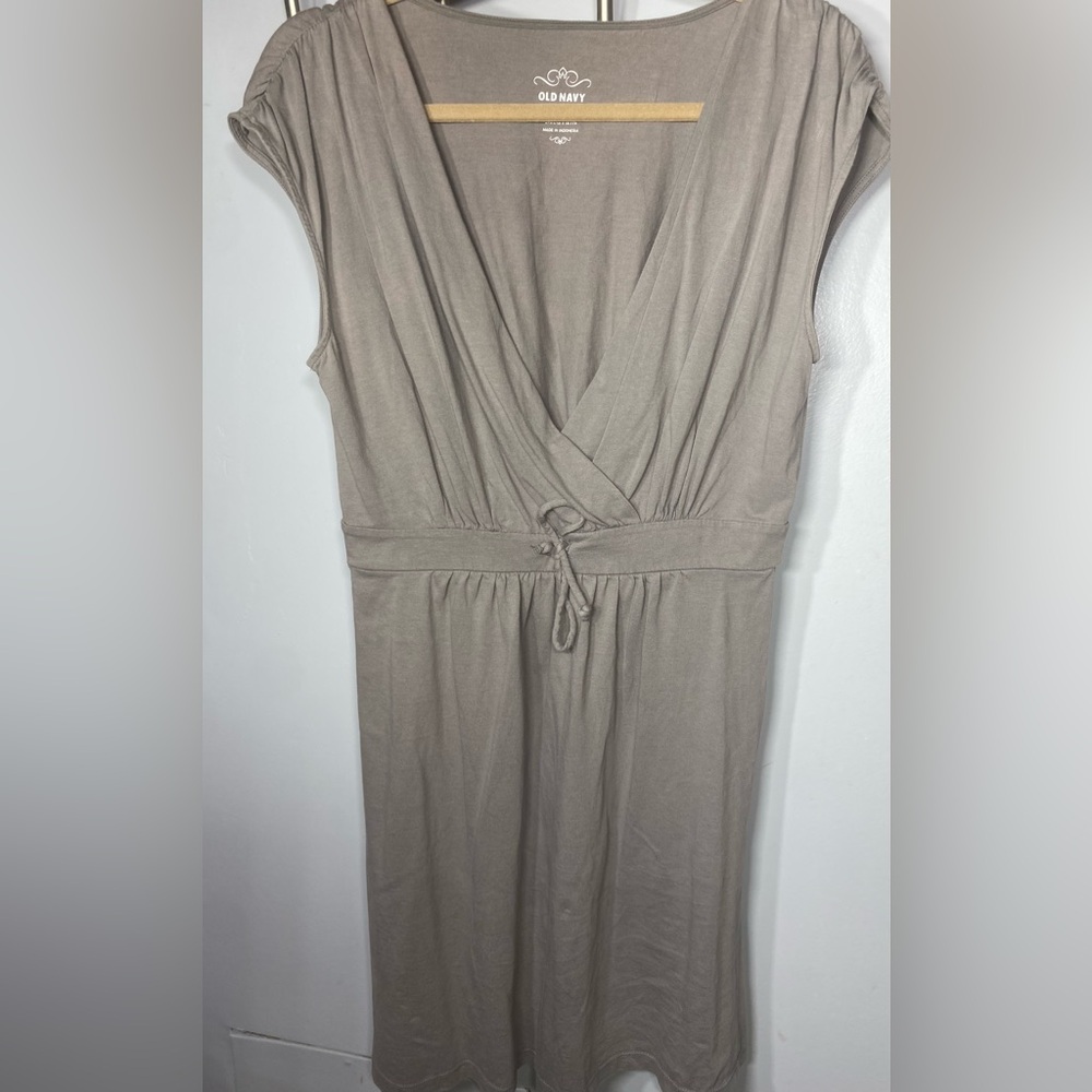 Old Navy Gray Wrap Dress